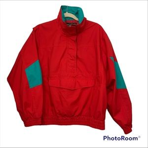 Eddie Bauer Vintage Pullover Windbreaker Size Medium